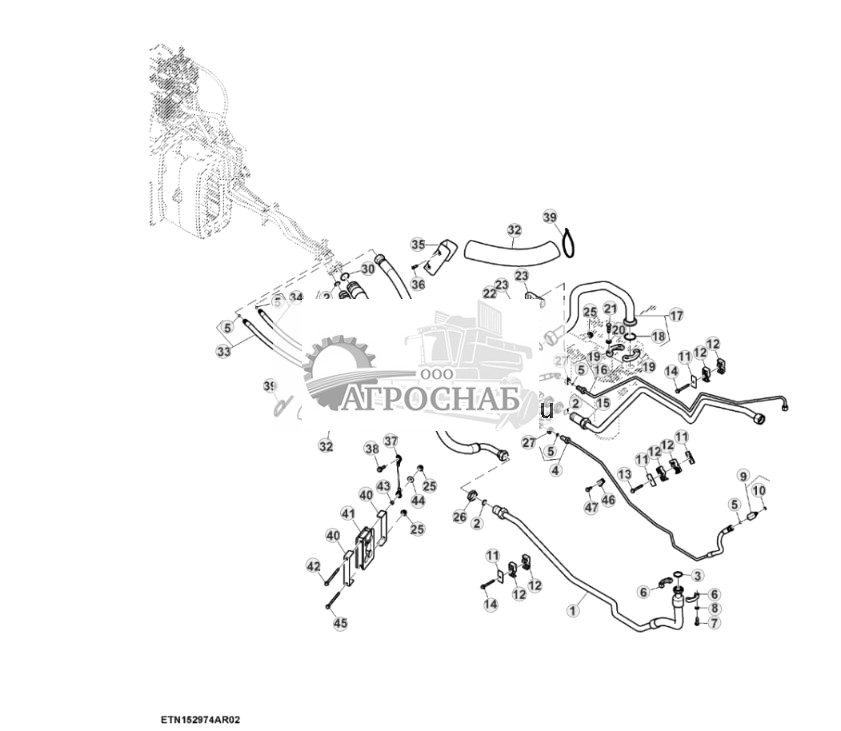 Трубопроводы SCV, высокий расход, без сцепки, задняя быстроразъемная муфта 12 дюйма, PST (22) ( - 804100) - ST849169 799.jpg